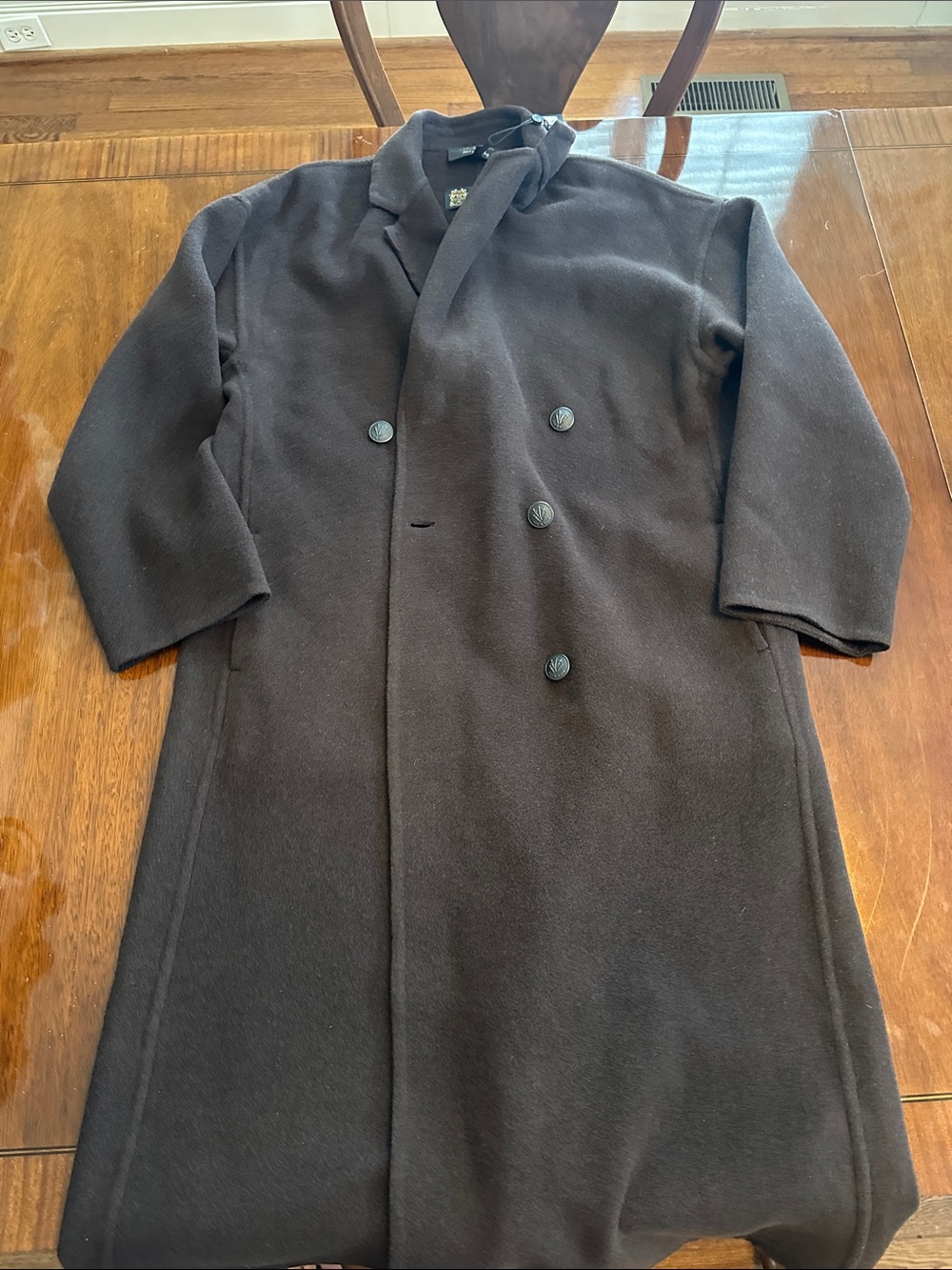 rag & bone women’s  Double-Breasted Peacoat in Dark Brown